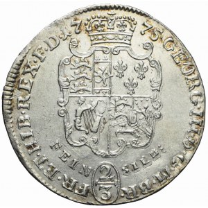 Niemcy, Brunszwik-Lüneburg, 2/3 talara 1775 LCR, Hanower