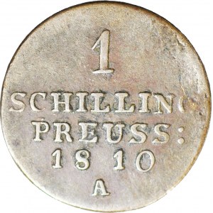 Niemcy, Prusy, Fryderyk Wilhelm III, Szeląg 1810 A, Berlin