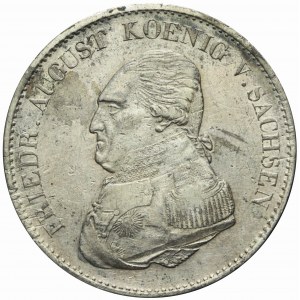 Germany, Saxony, Frederick August I, Thaler 1823 IGS