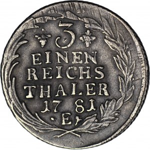 Germany, Prussia, 1/3 thaler 1781 E, Königsberg, rare