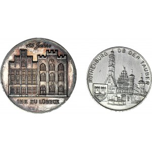 Germany, 2 silver medals, sample 999, weight 29g
