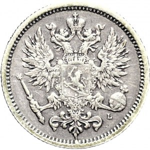Finland, Alexander III, 50 penniä 1890 L, Helsinki