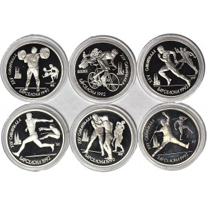 USSR, Ruble 1991, Summer Olympic Games 1992 Barcelona - set of 6 pieces