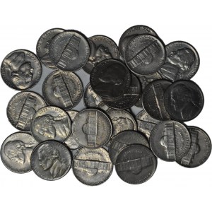 United States of America (USA), 5 cents, set of 28 pieces.