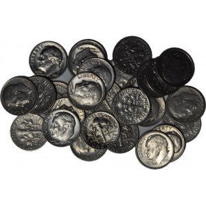 United States of America (USA), 10 cents, set of 28 pieces.
