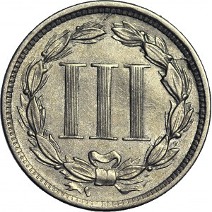 Stany Zjednoczone Ameryki (USA), 3 centy 1867, Filadelfia