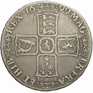 Wielka Brytania, William III, 1/2 korony 1699