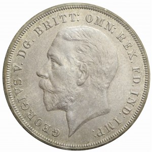Wielka Brytania, Jerzy V, 1 korona 1935, srebrny jubileusz, piękna
