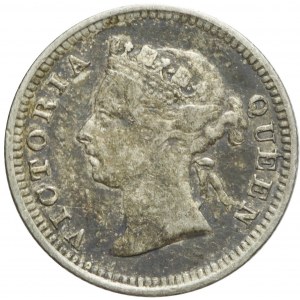Wielka Brytania, Hong Kong, Królowa Victoria, 5 centów 1888