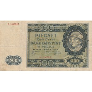 500 zloty 1940, Series A