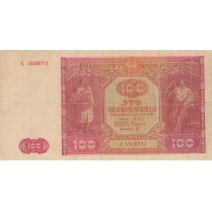 100 złotych 1946, ser. C, mała litera