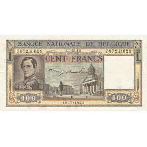 Belgium, 100 francs 1949