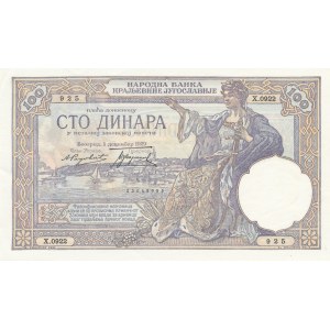 Yugoslavia, 100 dinar 1929