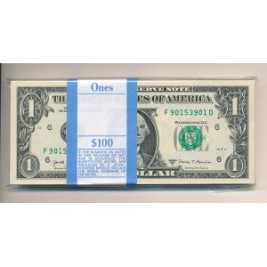 United States of America (USA), Bank Parcel $1 2017 series F---D, 100 pieces