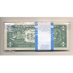 United States of America (USA), Bank Parcel $1 2017 series F---D, 100 pieces