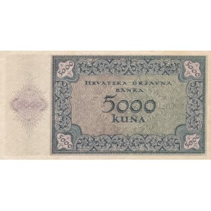 Croatia, 5000 kuna 1943