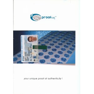 France, Prooftag - folder with optical protection