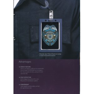 Switzerland, Kinegram Police ID badge