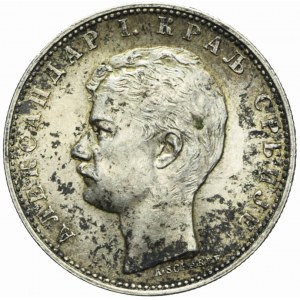 Serbia, Alexander I, 1 dinar 1897