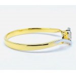 Einzigartiger Ring aus 18 Karat Gold mit natürlichem Diamant
