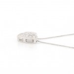 Gold Necklace with Pendant and Diamonds 0.27 ct