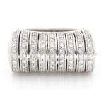 Prsteň 3.34CT diamantov 16.75 g 18CT zlata