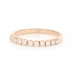Verlobungsring 18 Karat Gold mit 11 natürlichen Diamanten 0,33 CT VS/Si
