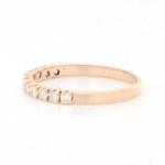 Verlobungsring 18 Karat Gold mit 11 natürlichen Diamanten 0,33 CT VS/Si