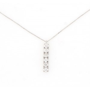 Collier en or (18CT) avec diamants naturels