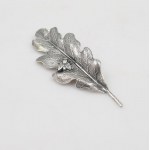 Silver unique brooch
