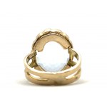 Złoty pierścionek(18CT) z akwamarynem 14.80 CT !!