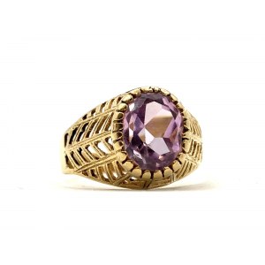 Ring aus 18 Karat Gold mit 2,10 Karat Amethyst