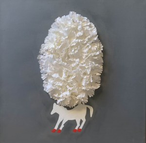 Iwona Molecka (ur. 1966), Tomorrow will be fur with a horse, 2022