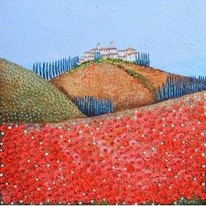 Alicia Kappa (b. 1973), On the hills of Tuscany, 2022