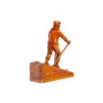 Sculptor unspecified, Polish 20th century, Skier, 1936