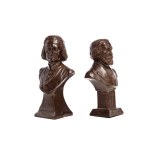 Sculptor unspecified, German , 20th century, Busts of the Masters - Verdi and Liszt