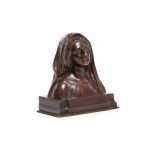 Sculptor unspecified, Austrian, 20th century, Bust of a young woman