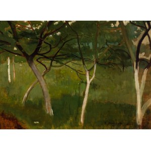 Alphonse Karpinski (1875 - 1961), Motif from a Fruit Orchard.