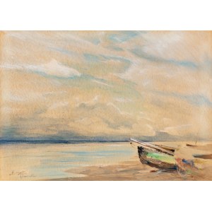Marian Mokwa (1889 - 1987), On the seashore. Gdansk