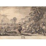 Jacques-Philippe Le Bas (1707 Paris - 1783 Paris), Kavallerietruppe nach Charles Parrocel (in der Sammlung von Stanislaus Augustus Poniatowski), 18. Jahrhundert.