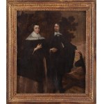 Niederländischer Maler, 17. Jahrhundert, Porträt eines Adligen mit seiner Frau