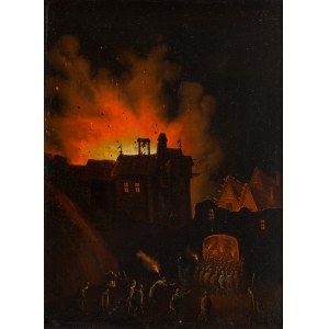Malarz zachodnioeuropejski, XVII w., Pożar