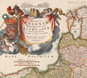 Johann Baptist Homann (1663 - 1724 ), Mapa Rzeczpospolitej, 1715