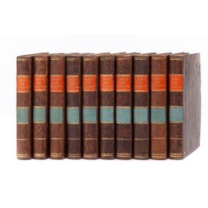 unknown, Collection of 10 volumes from the library of Łańcut (Jacques Mc Carthy, Choix de Voyages), 1821