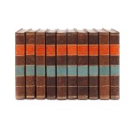 unknown, Collection of 10 volumes from the library of Łańcut (Jacques Mc Carthy, Choix de Voyages), 1821