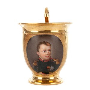 unknown, Empire cup with Napoleon, 19th century.