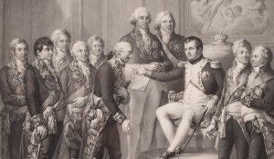 Franz Seraph Hanfstaengl (1804 Baiernrain - 1877 Monachium), Napoleon nadaje konstytucję Księstwu Warszawskiemu według Bacciarellego, 1836