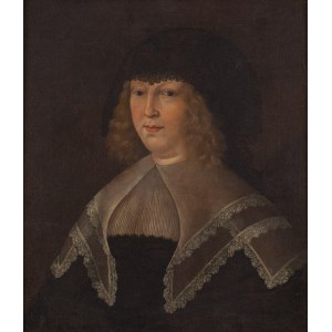 Malarz niderlandzki, XVII w., Kobieta w koronkowym czepku