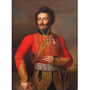Karol Schweikart (1772 - 1855 ), Portret oficera, 1820
