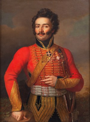 Karol Schweikart (1772 - 1855 ), Portret oficera, 1820